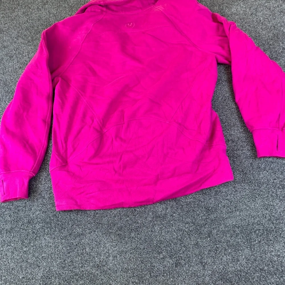 Lululemon Scuba Oversized Sweatshirt Womens XS/S Sonic Pink Funnel Neck Half Zip
